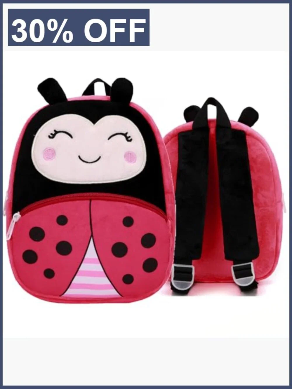 3D Zoo Animal Plush Backpack for Kids 10 inch